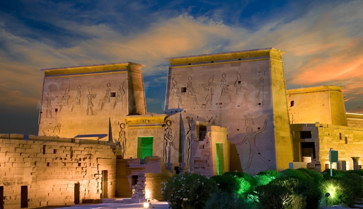 WONDERFUL SOUND AND LIGHT SHOW AT PHILAE TEMPLE