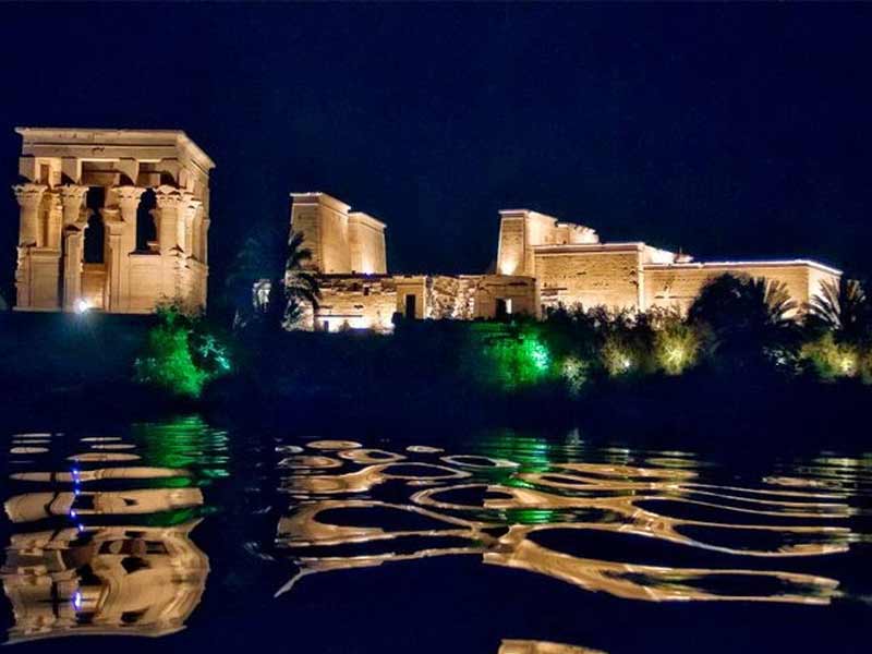 WONDERFUL SOUND AND LIGHT SHOW AT PHILAE TEMPLE