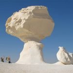 Une journée du désert blanc depuis le Caire